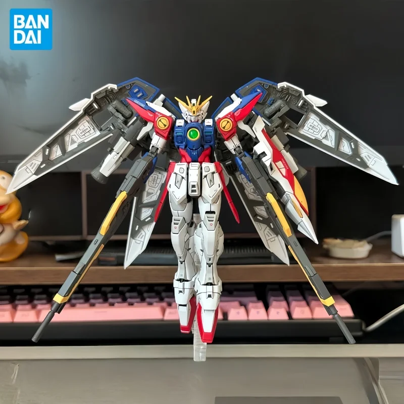 

Bandai Original In Stock Rg Series 1/144 Новый мобильный костюм Gaoda Wing Zero Hero Yur Фигурки в сборе Модель игрушки Подарки