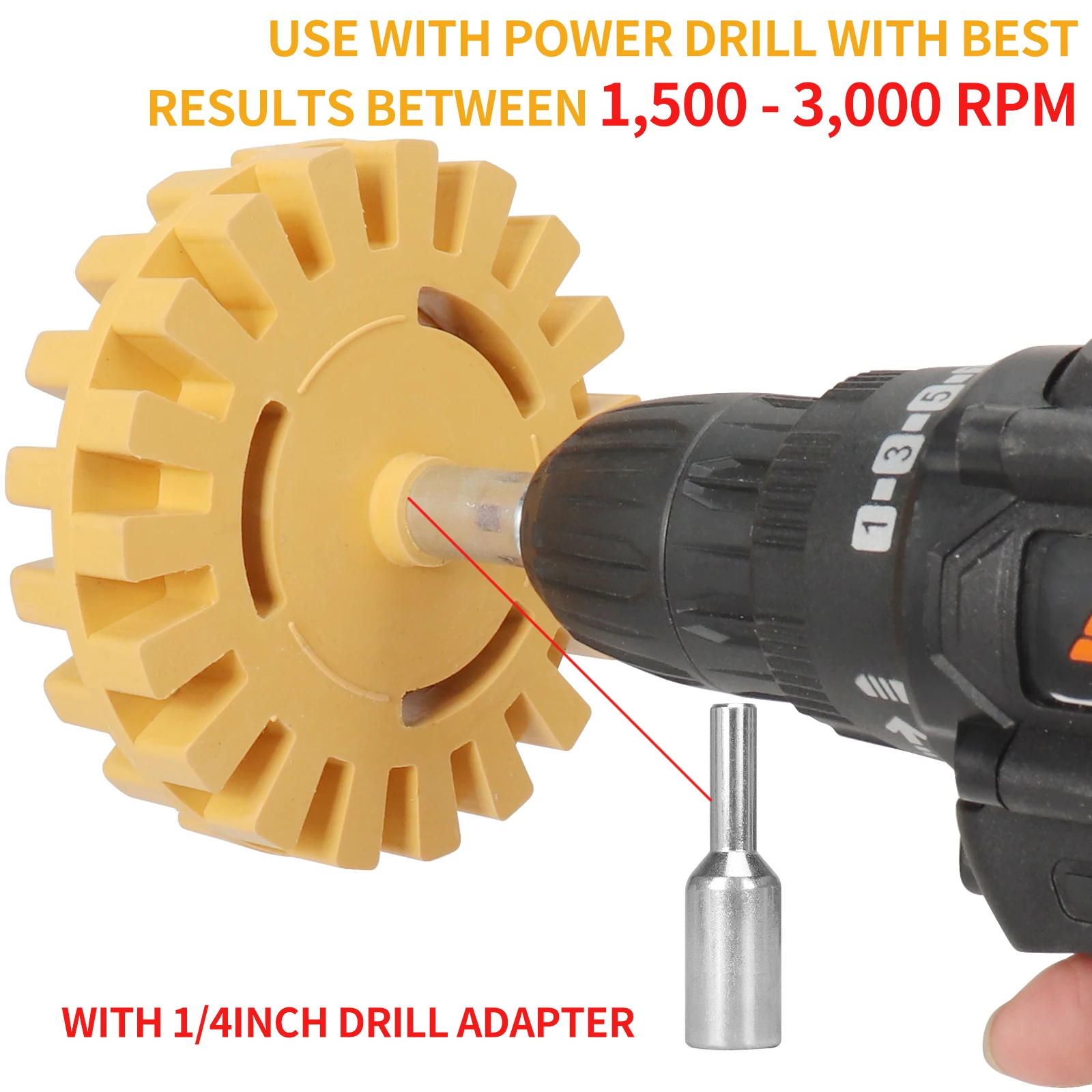 3.5/4 inch Auto Aufkleber Entferner Radiergummi Rad Gummis cheibe für elektrische Bohrmaschine rotierende Auto Oberfläche Aufkleber Entfernungs werkzeug Gummi rad