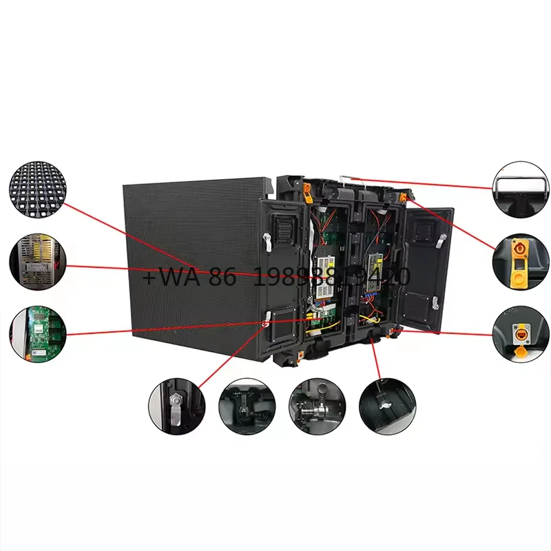 

Крытый полноцветный светодиодный цифровой экран для вывесок для фона, рекламной видеостены, высокое разрешение, горячая распродажа P3/P6 768*768 мм