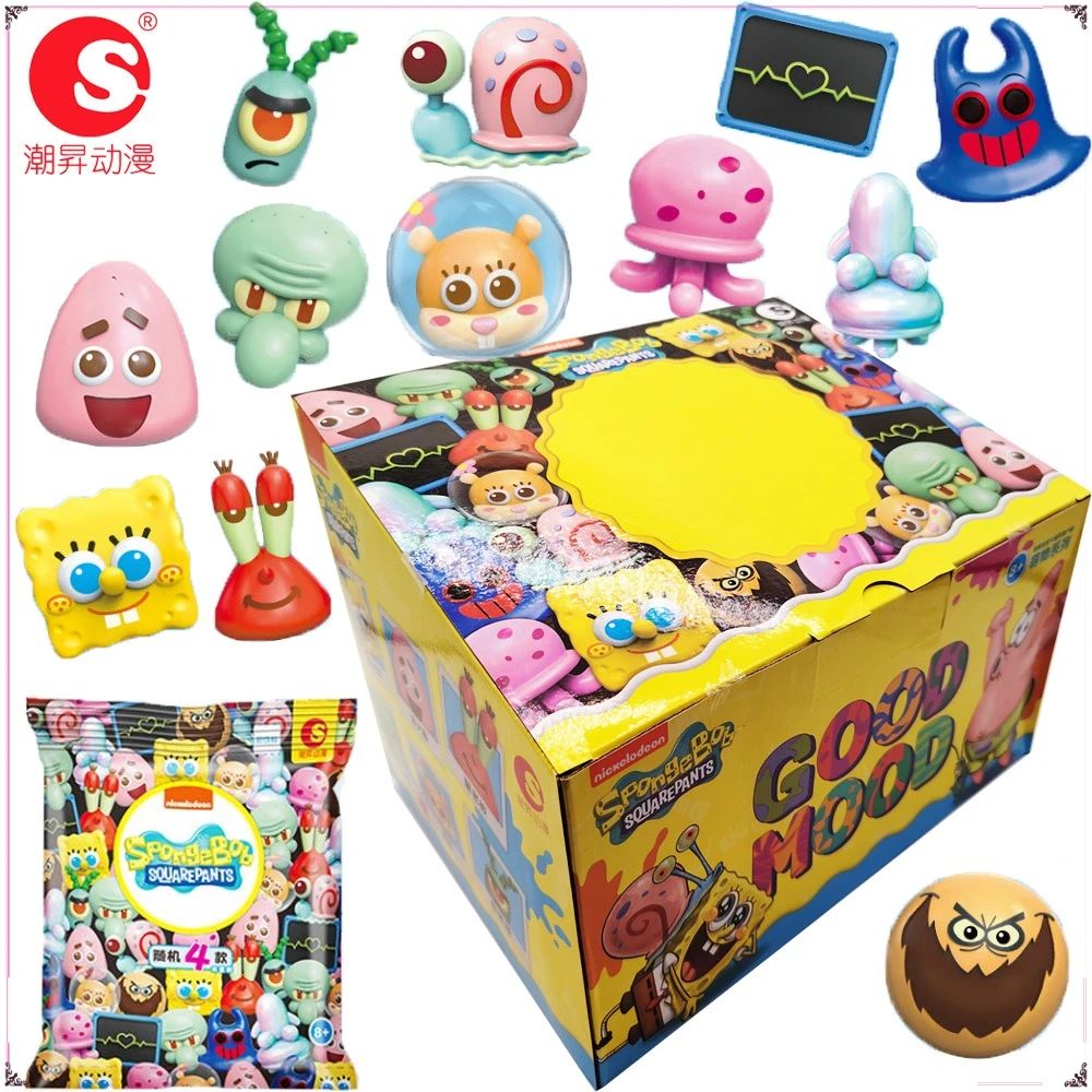 

Original SpongeBob SquarePants Cute Item Series Mini Blind Box Cartoon Animated Characters Model Toys Decorative Ornaments Gifts