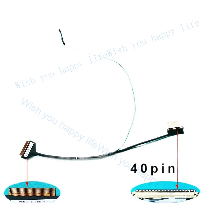 LL Laptop LCD Cable For MSI Prestige 15 P15 MS16S3 MS-16S3 K1N-3040166-H39 40PIN