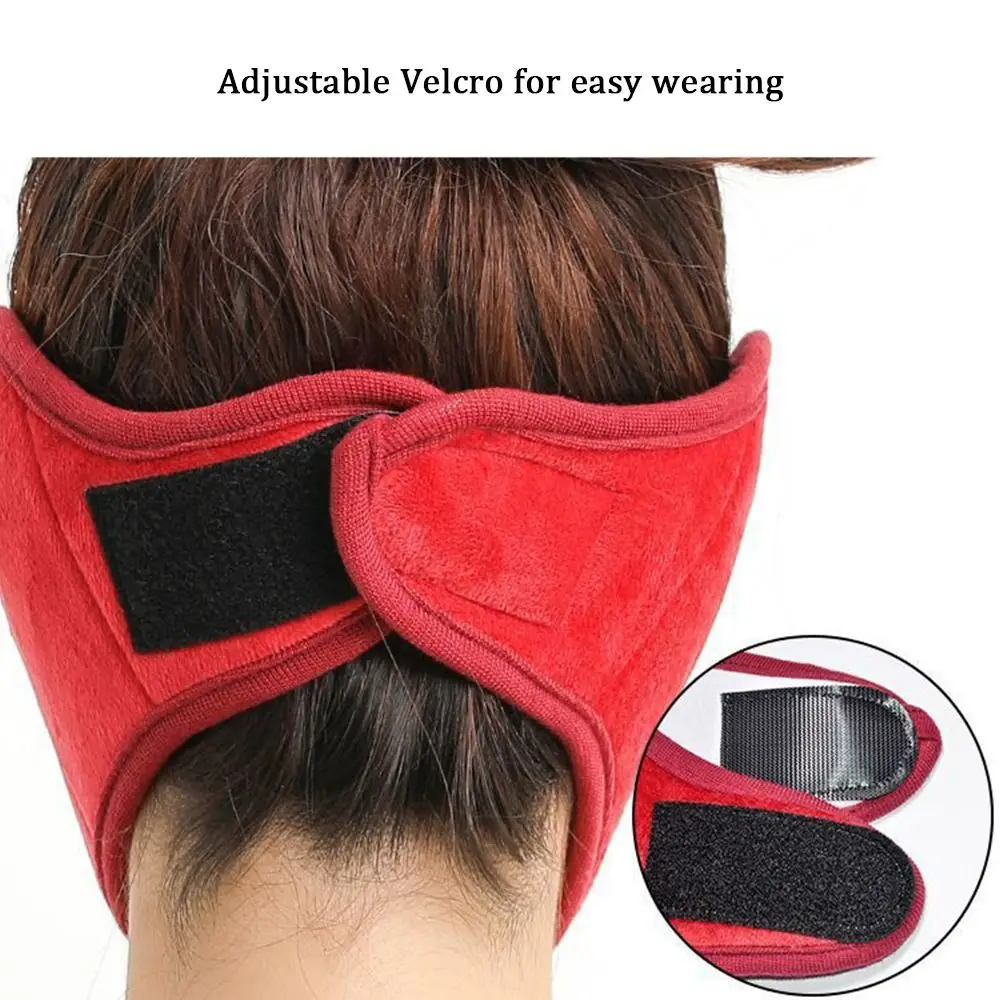 Winter Plush Thermal Earmuffs Mask Warm Windproof Fleece Winter Mask Wrap Mask Simple Cycling Earflap