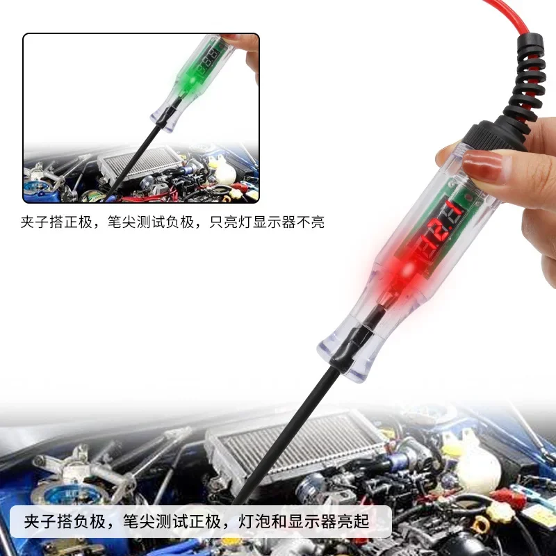 6V 24V Car Truck Voltage Circuit Tester Auto Tools Car Diagnostic Probe Test Pen Light Bulb Electric Measuring Pen Tools