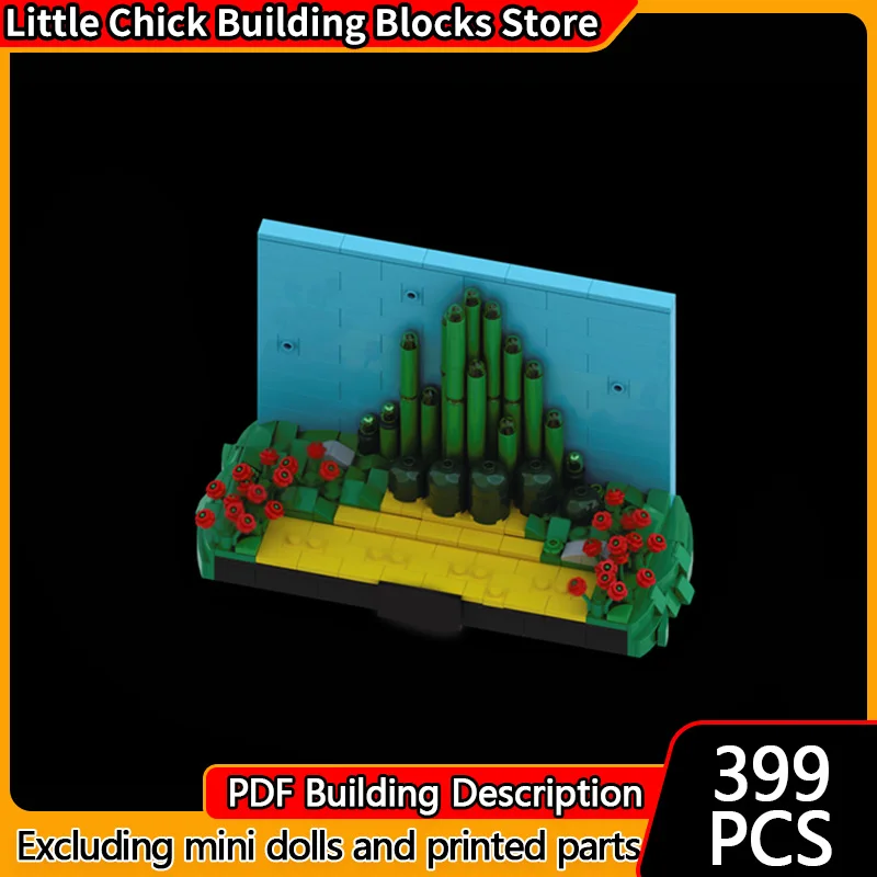 

Популярная аниме-модель MOC, строительные кирпичи, специальная витрина, модульная технология, подарки, праздник, сборка, детские игрушки, костюм