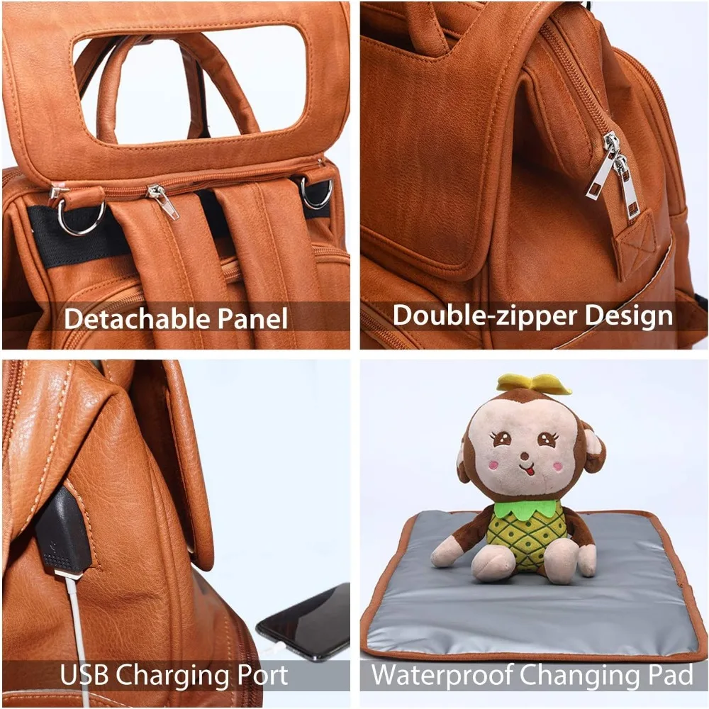 Large Capacity Maternity Bag Multi-Functional Travel Backpack Anti-Water Maternity Nappy Maternity Backpack Changing Bags