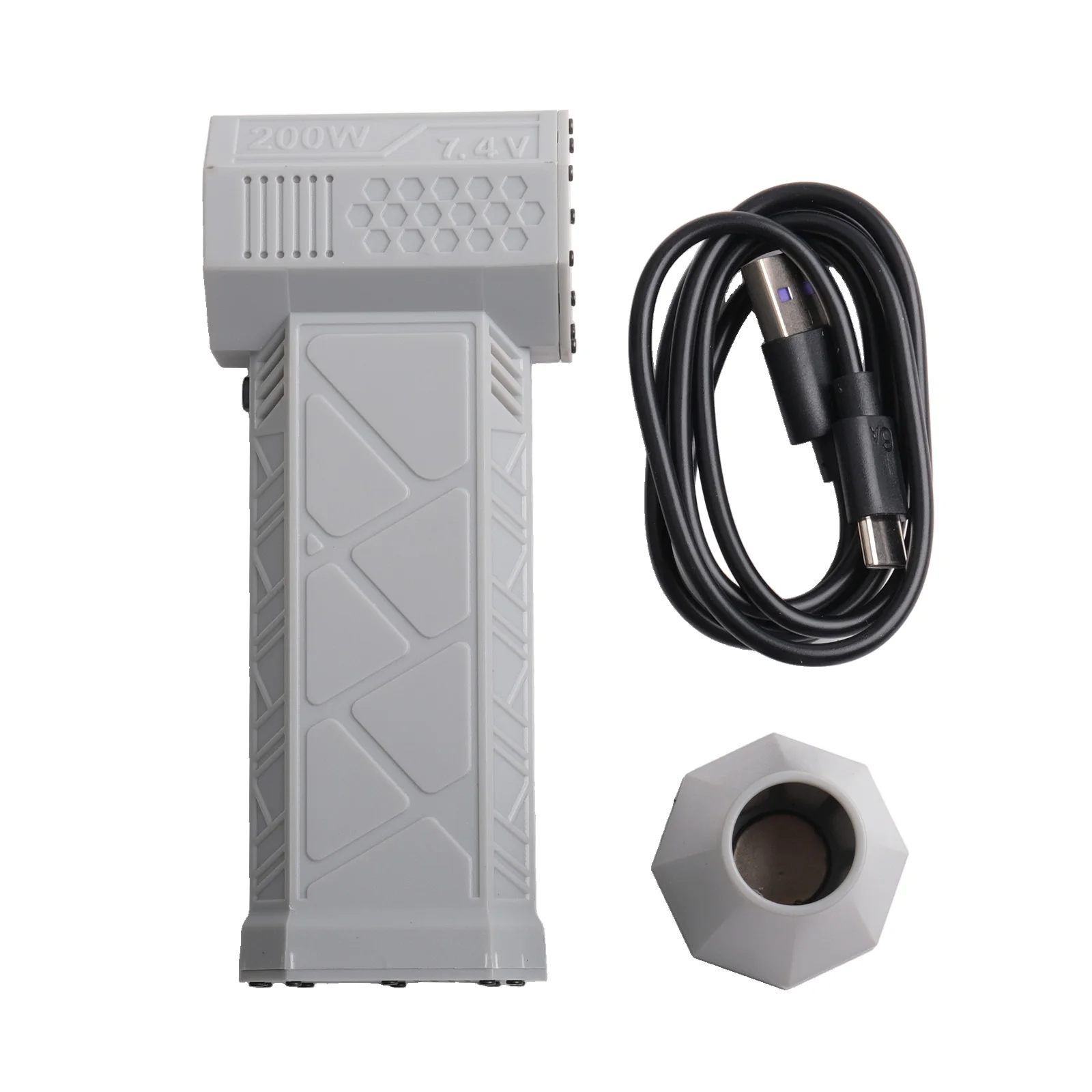 مروحة توربو مروحة عنيفة مع إضاءة LED 000 دورة في الدقيقة محمولة عالية السرعة ومراوح قوية قابلة للحمل 130 عملية #3