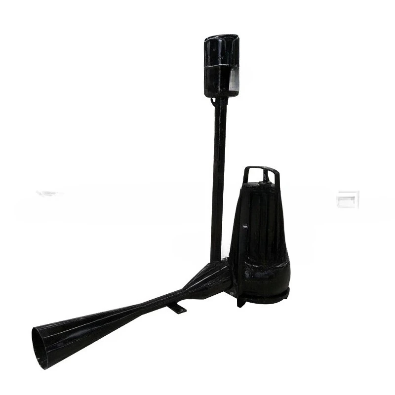 Exposure pump, jet aerator configuration, automatic coupler, high efficiency and energy saving
