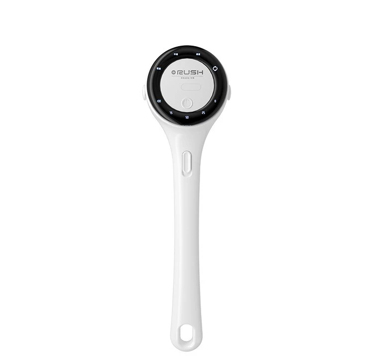 Digital Display Long-handled Electric Bath Brush - Automatic Back Scrubber, Exfoliating, and Massaging Shower Brush