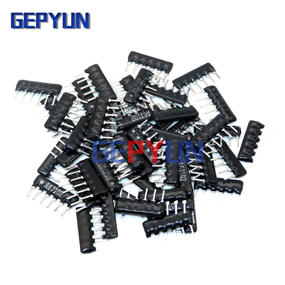 20pcs DIP exclusion Network Resistor array 6pin 220 330 470 510 560 1K 1.5K 2K 2.2K 3K 3.3K 4.7K 5.1K 10K 20K 47K 100K 470K ohm