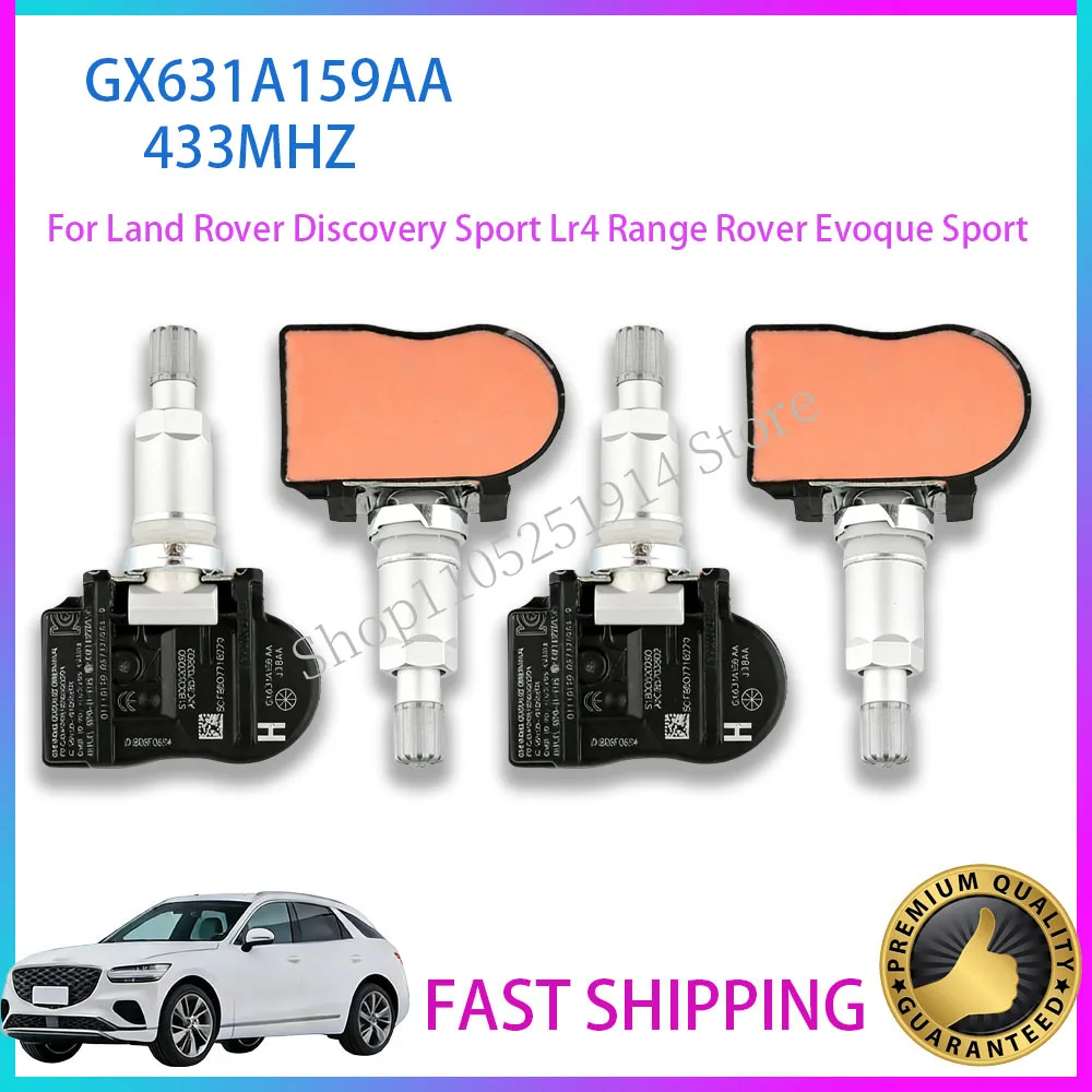 

TYRE PRESSURE MONITOR SENSOR GX631A159AA For Land Rover Discovery Sport Lr4 Range Rover Evoque Sport 433MHz TPMS GX63-1A159-AA