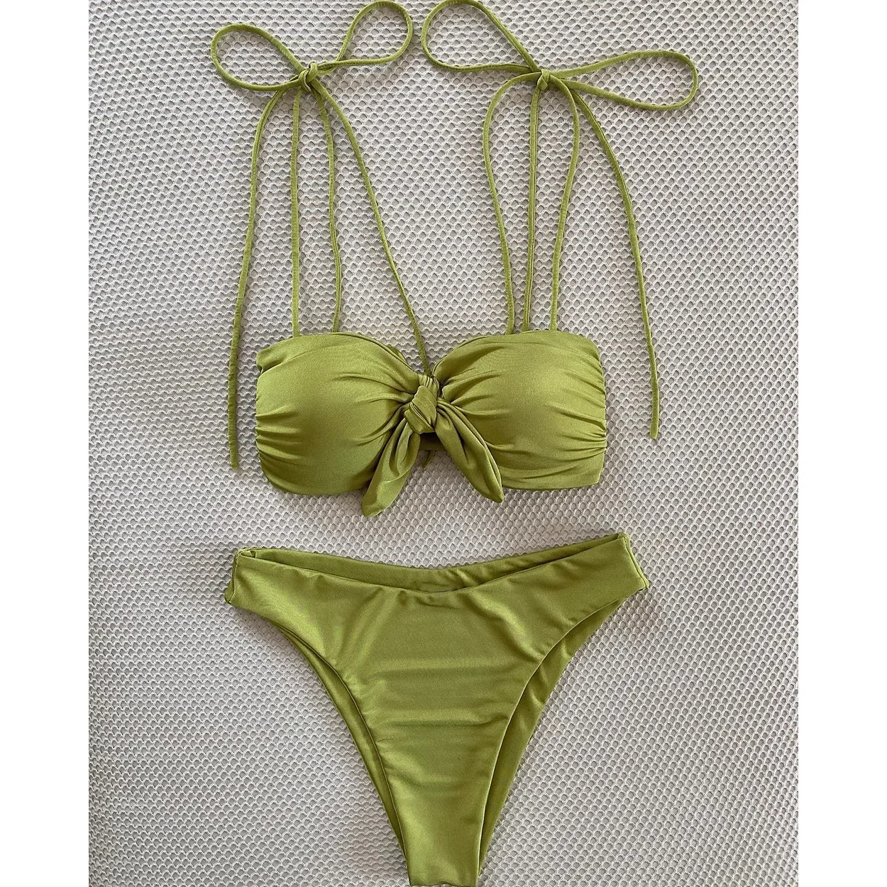 

Sexy Halter Micro Bikini 2024 Women Swimsuit Female Swimwear Thong Bikinis Set Brazilian Beach Wear Bathing Suit Biquini