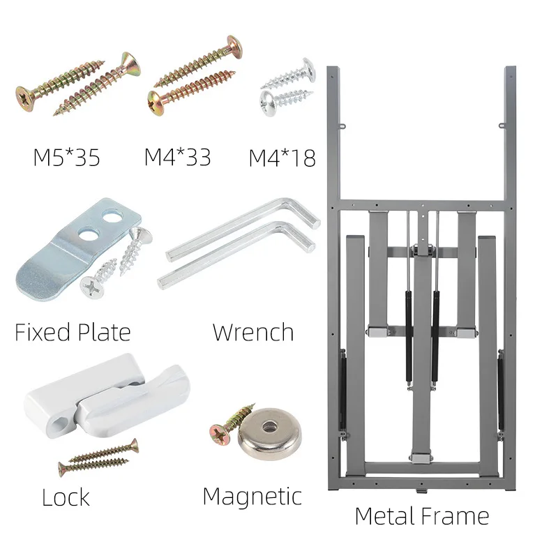 DIY Space Saving Folding Dining Desk Frame Multi-Function Wall-Mounted Fold Up Simplicity Computer Table For Home Office