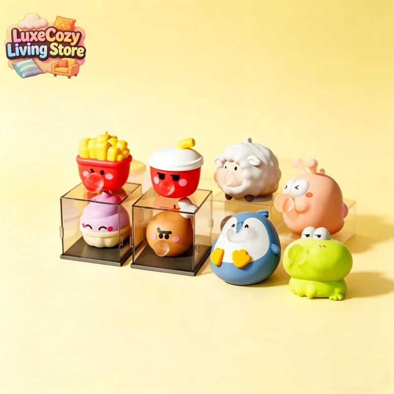 

Pressing Bubble-blowing Squishy Mold Creative Cute Funny Squeeze and Blow Bubbles Stress Relief Gift for Kids Home Decoration