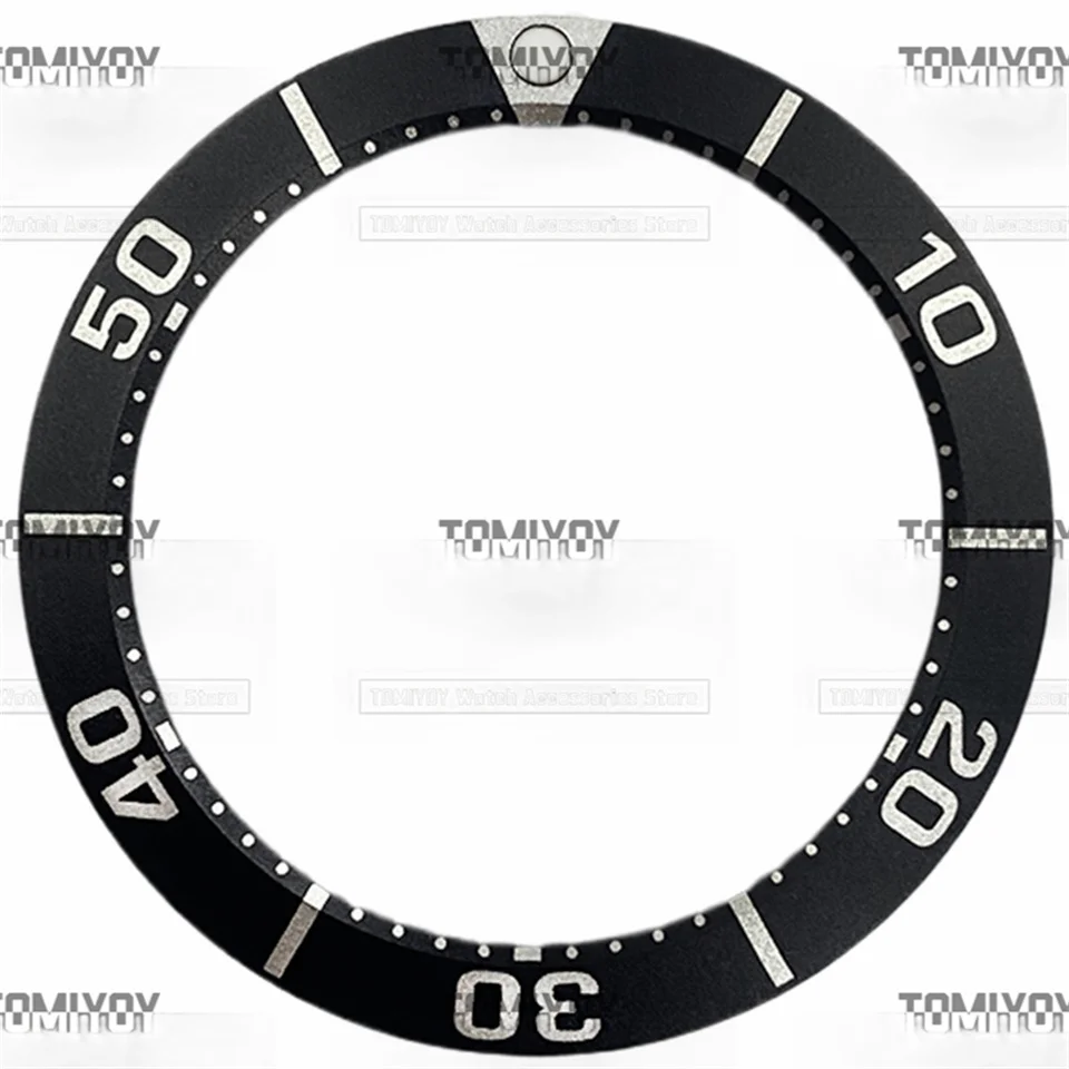 40MM*31.5MM Black Yellow Green White Aluminium flat Bezel Insert Fit for Seiko Ocean Series  Men's Mechanical Watch