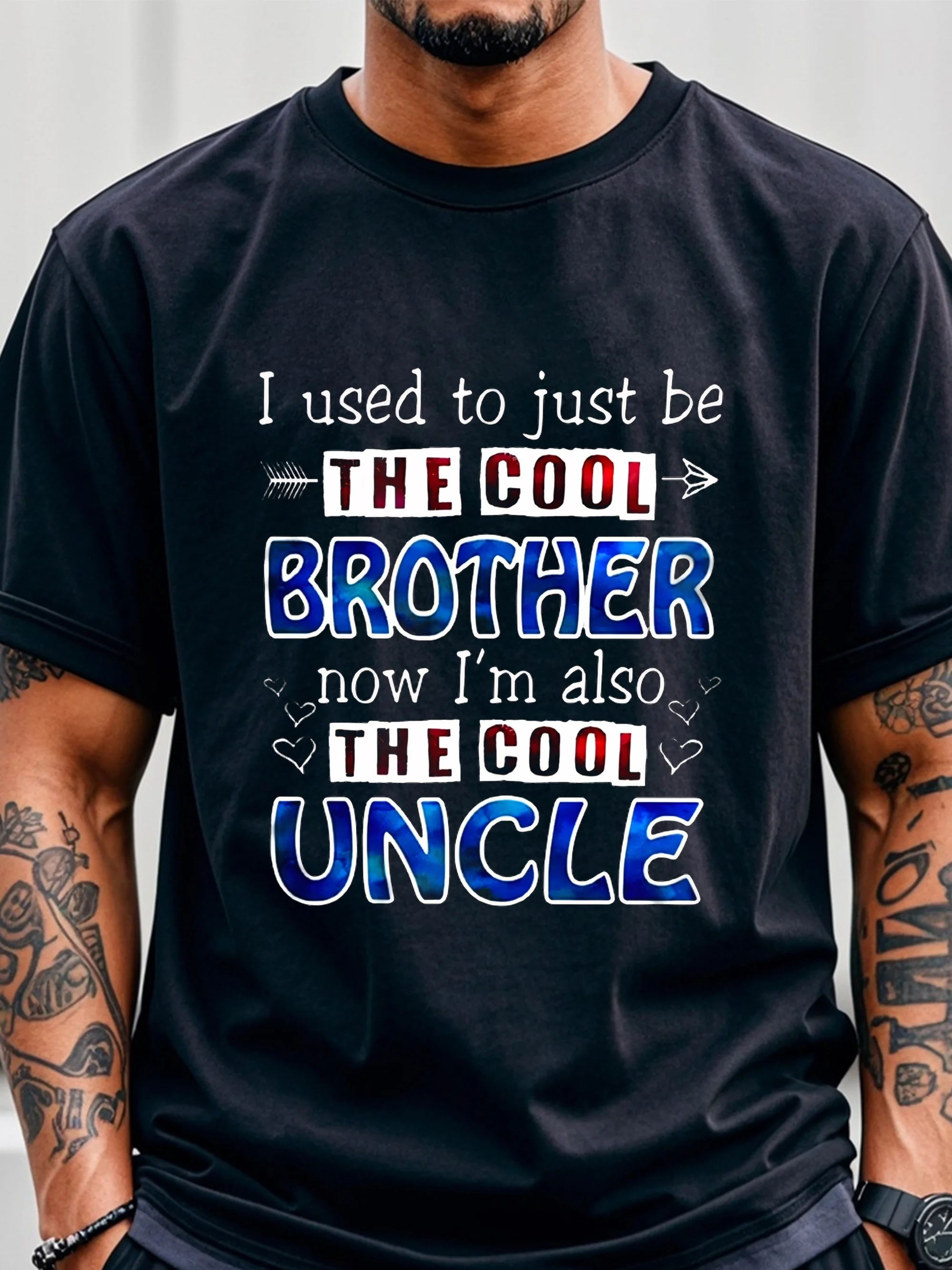 

I Used To Just Be The Cool Big Brother Now I'm The Cool Uncle T-shirt - Gym-Friendly, Breathable, Ultra-Soft For Men