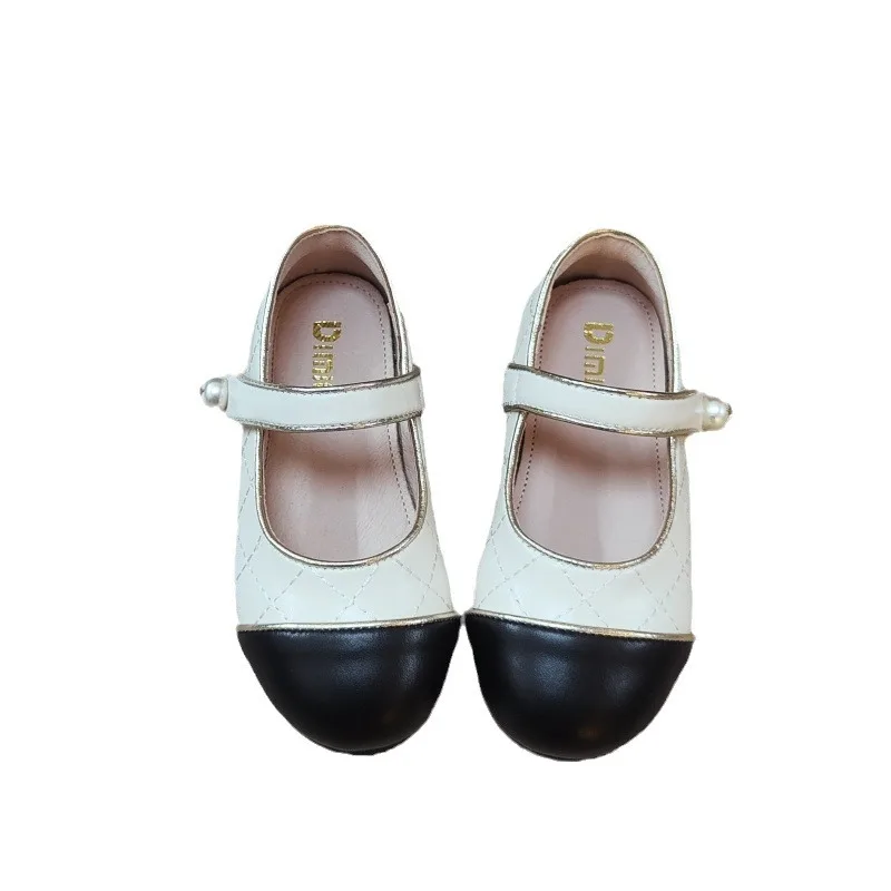 Girls Leather Shoes 2024 Spring And Summer New Mary Jane Princess Single Shoes Sweat Anti-odor Leather Shoes Children's Shoes