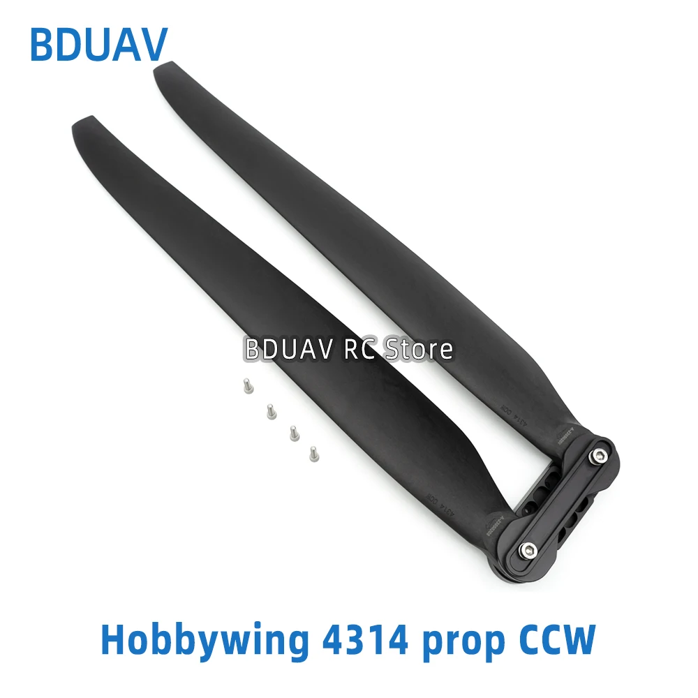 Original Hobbywing FOC Folding Carbon Fibre 4314 Propeller CW CCW For X11 PLUS Power System 30KG 35L Agricultural Drone