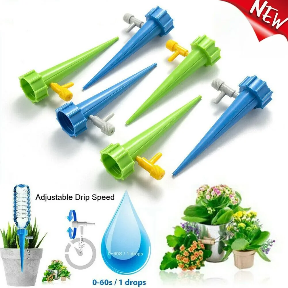 Self-Watering Kits Automatic Drip Irrigation System Kit Indoor Flower Plant Watering Spike Greenhouse Adjustable Control Dripers