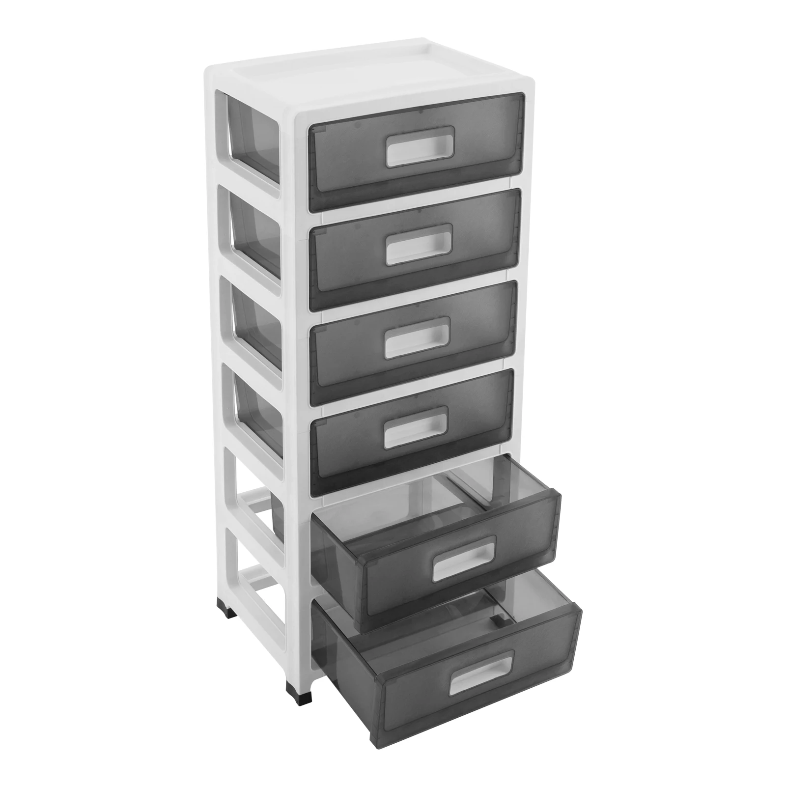 Bymaocar 6 Tiers Detachable Desktop Storage Box Plastic Office Sorting Cabinet Desk Makeup Organizer Copy Data Holder