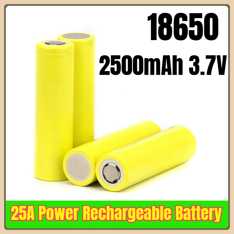 

18650 2500mAh 3.7V 25A Power Rechargeable Battery