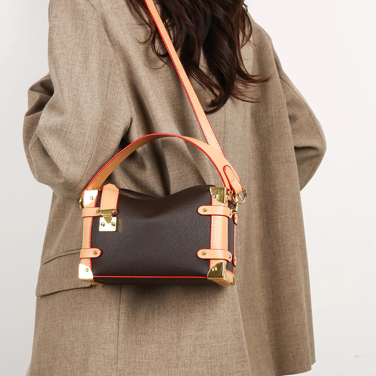 

Premium Women's Bags, New Versatile Casual Oblique Span Bags, Retro Fashion Large-capacity Printed Handbags