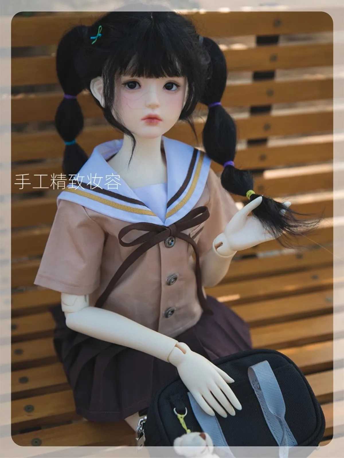 New sd BJD doll 1/4 female Baby Wei Mengmeng Advanced resin little fresh naked baby with makeup spot free shipping