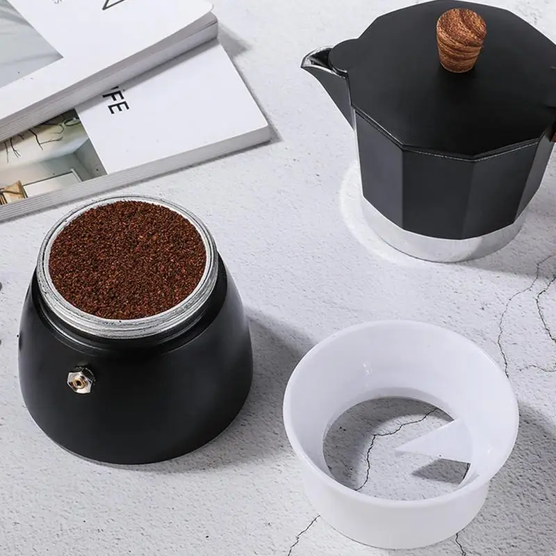 New Coffee Tamper For Moka Pot Rotary Powder Dosing Ring Coffee Distributor Leveler Espresso Tools Kitchen Accessories