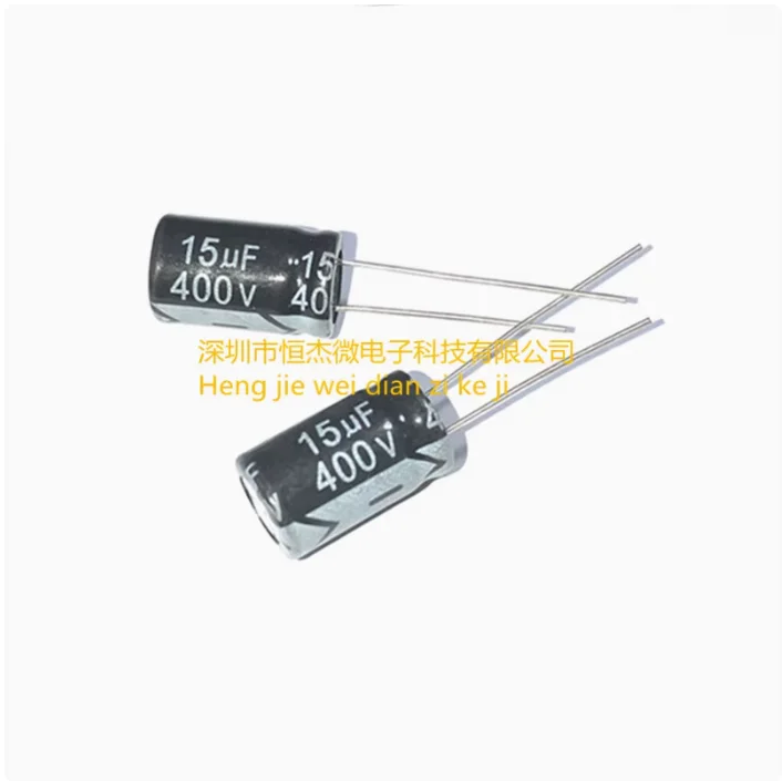 10pcs Direct insertion electrolytic capacitor 15UF 400V 10 * 17MM 400V15UF