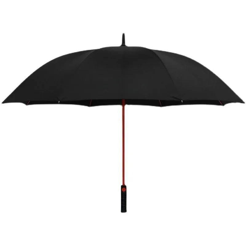 parapluie-de-golf-a-long-manche-adapte-au-sport-audi-bord-rouge-coupe-vent-cadeau-d'affaires-parapluie-publicitaire