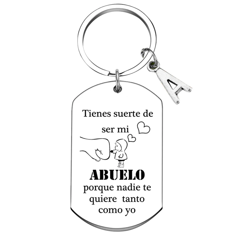 Spanish Grandpa Keychain - Ideal for Father’s Day, Christmas, or Birthday Celebrations