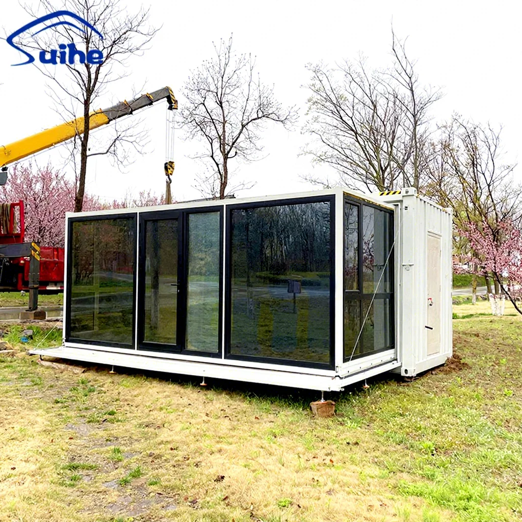 Mobile Construction Site 20ft Steel Prefabricated Tony House Container Foldable Expandable Prefab Container House
