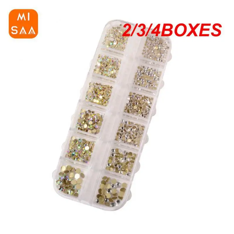 2/3/4BOXES Flatback Beads Endless Possibilities Durable Unique In-demand Elegant Must-have Flatback Beads Assortment