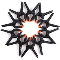 1/10pcs 2 inch Plastic Adjustable Woodworking Clamps Spring Clip Photography Background Clips Fastening Photo Studio Accessories