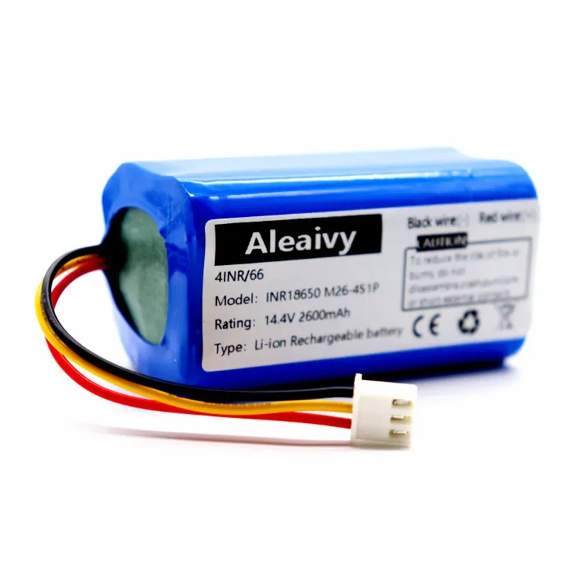 100% New Original 14.4v 2600mAh Rechargeable Battery  for LIECTROUX C30B Robot Vacuum Cleaner 18650 Battery