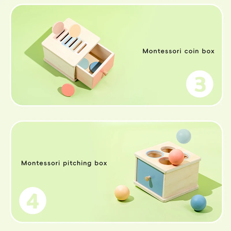 Wooden Color Shape Sorting Toys Drawer Box Busy Board Matching Game Fine Motor Sensory Toys Montessori Learning For Baby Gifts 3
