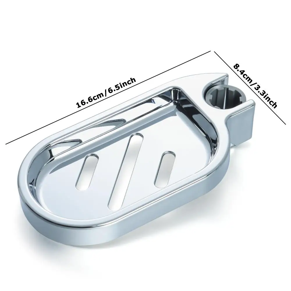 New Soap Dishes Adjustable Rail Slide Bathroom Bath Shower Soap Dishes Holder Bathroom Accessories