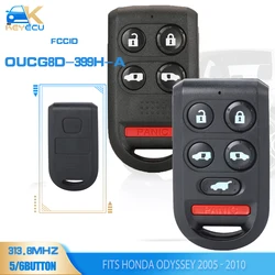 KEYECU OUCG8D-399H-A, G8D-399H-A Remote Key Fob 5/6 Buttons 313.8Mhz for Honda Odyssey 2005 2006 2007 2008 2009 2010