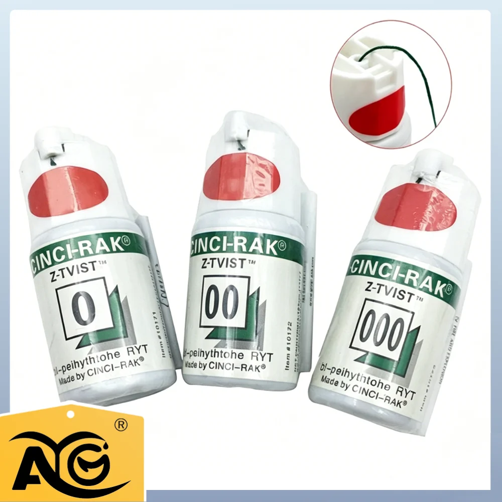 AG Size 0 00 000 Dental Thread Disposable Gingival Retraction Cord Knitted Cotton Gum Line Dentist Material 1/3 Bottle