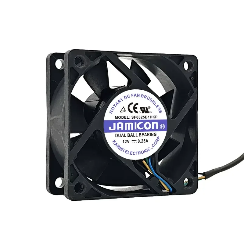 New Original Cooling Fan for JAMICON SF0625B1HKP 6025 DC12V 0.25A 6cm