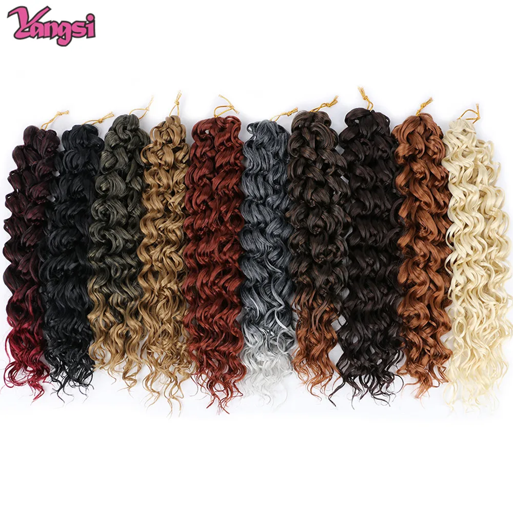 GoGo Curl Crochet Hair Water Wave Crochet Hair Curly Crochet Hair for Women Short Beach Curl Crochet Hair Synthetic Deep Curly