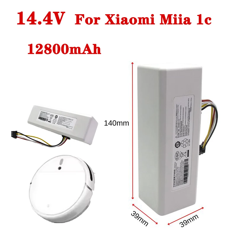 41.4V  Brand New 12800mAh Lithium-ion High Capacity Replacement Battery For Xiaomi Mi Robot Vacuum Mop 1C