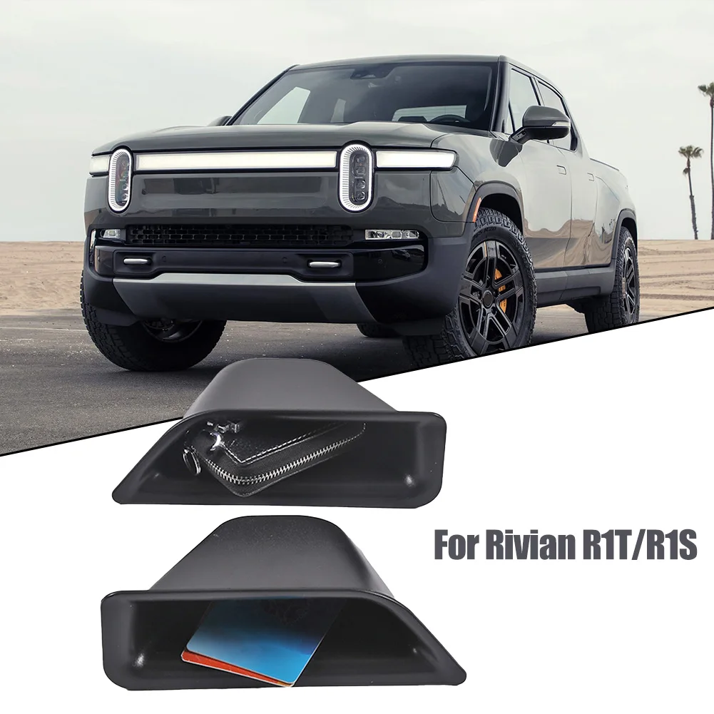 

Car Door Storage Box Interior Accessories Interior Parts Door Storage Box Storage Tray ABS New Wear-resistant 2pcs