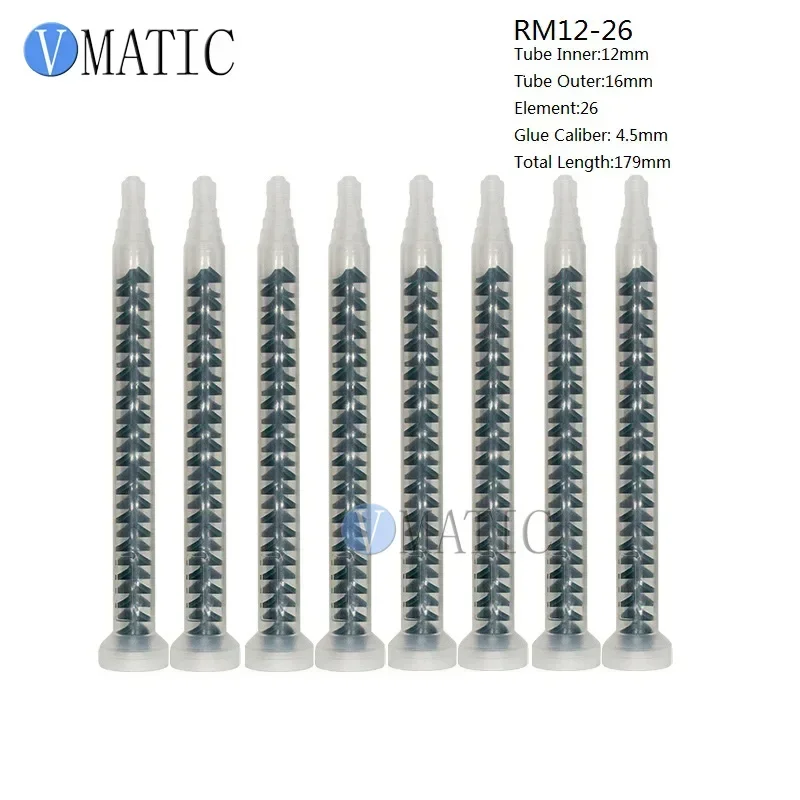 High Quality VMATIC Resin Dynamic Mixer RM12-26 Mixing Nozzles Static Mixer 10pcs