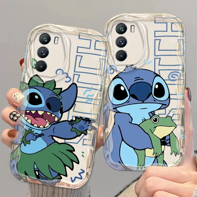 Disney Cute Stitch Art Self For Xiaomi Mi 14 12 12T 11 Lite Poco M6 X6 X5 X4 X3 M3 F4 Pro GT NFC 5G Wave Oil Cover Phone Case