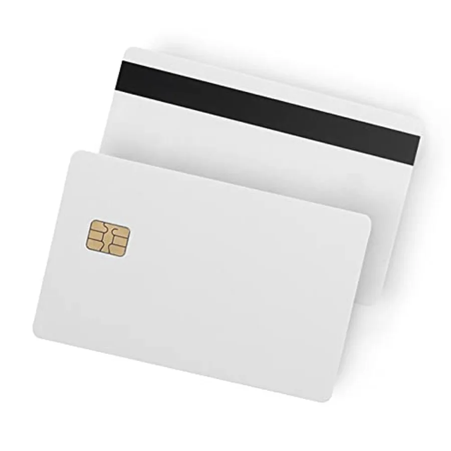 

Упаковка из 100 штук - Чип-карты SLE4442 с магнитной полосой Hi-Co из ПВХ - SLE 4442