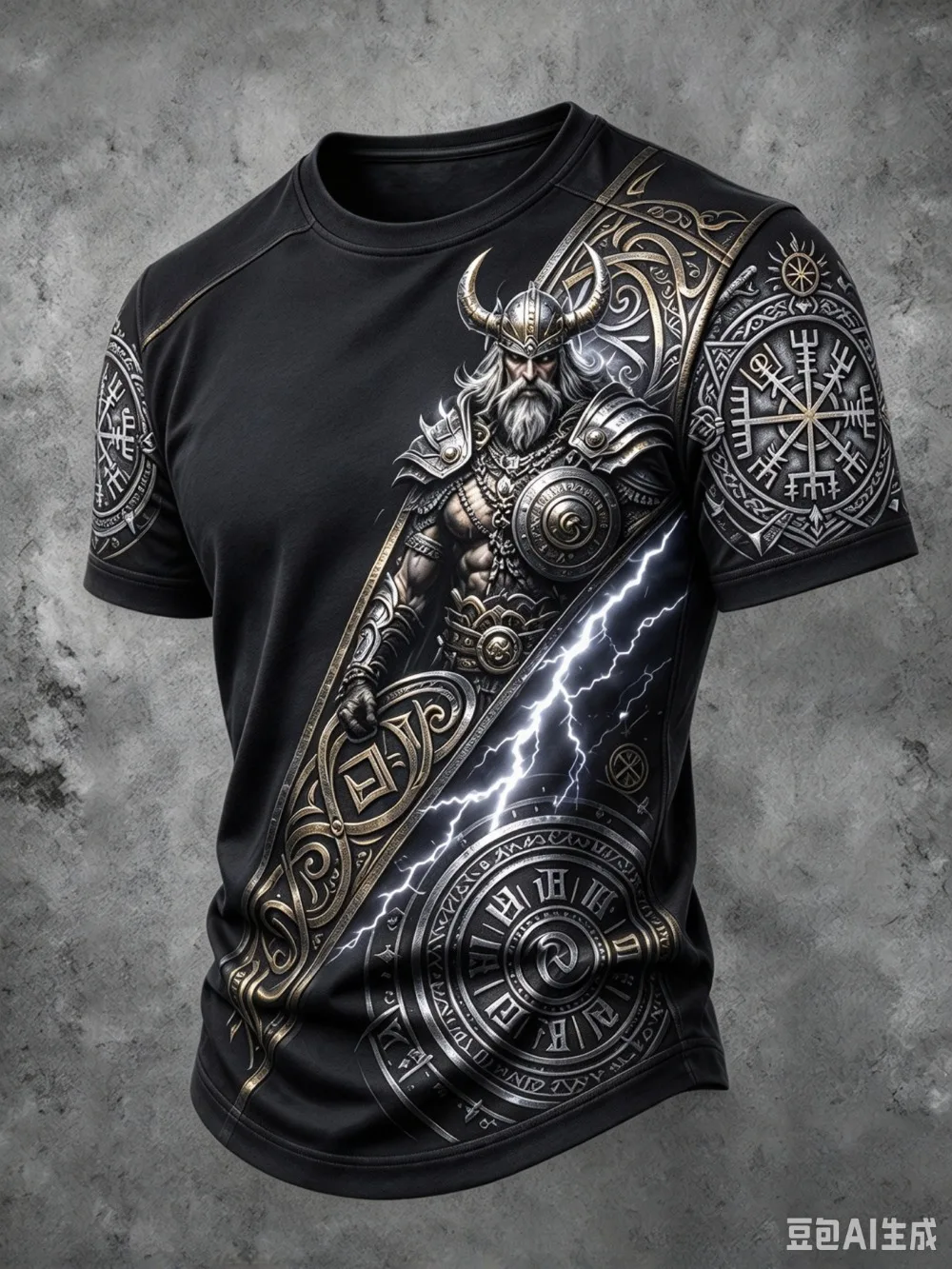 Viking Fire Dragon Boat 3D Printed Sport Quickdry Breath Men T-shirt Outdoor Street Casual FashionTeam Training Parent-Child Top