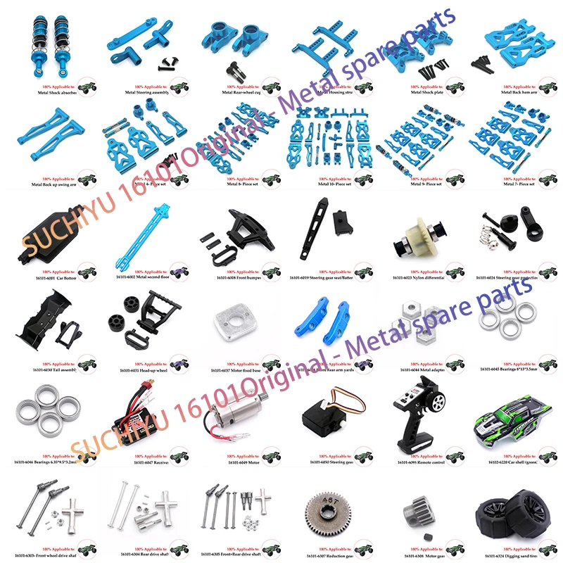 

Torre De Choque Delantera Y Trasera Metal Para SCY 16101, 16102, 16103, 16106, 16201 1/16, Piezas Actualización Coche RC