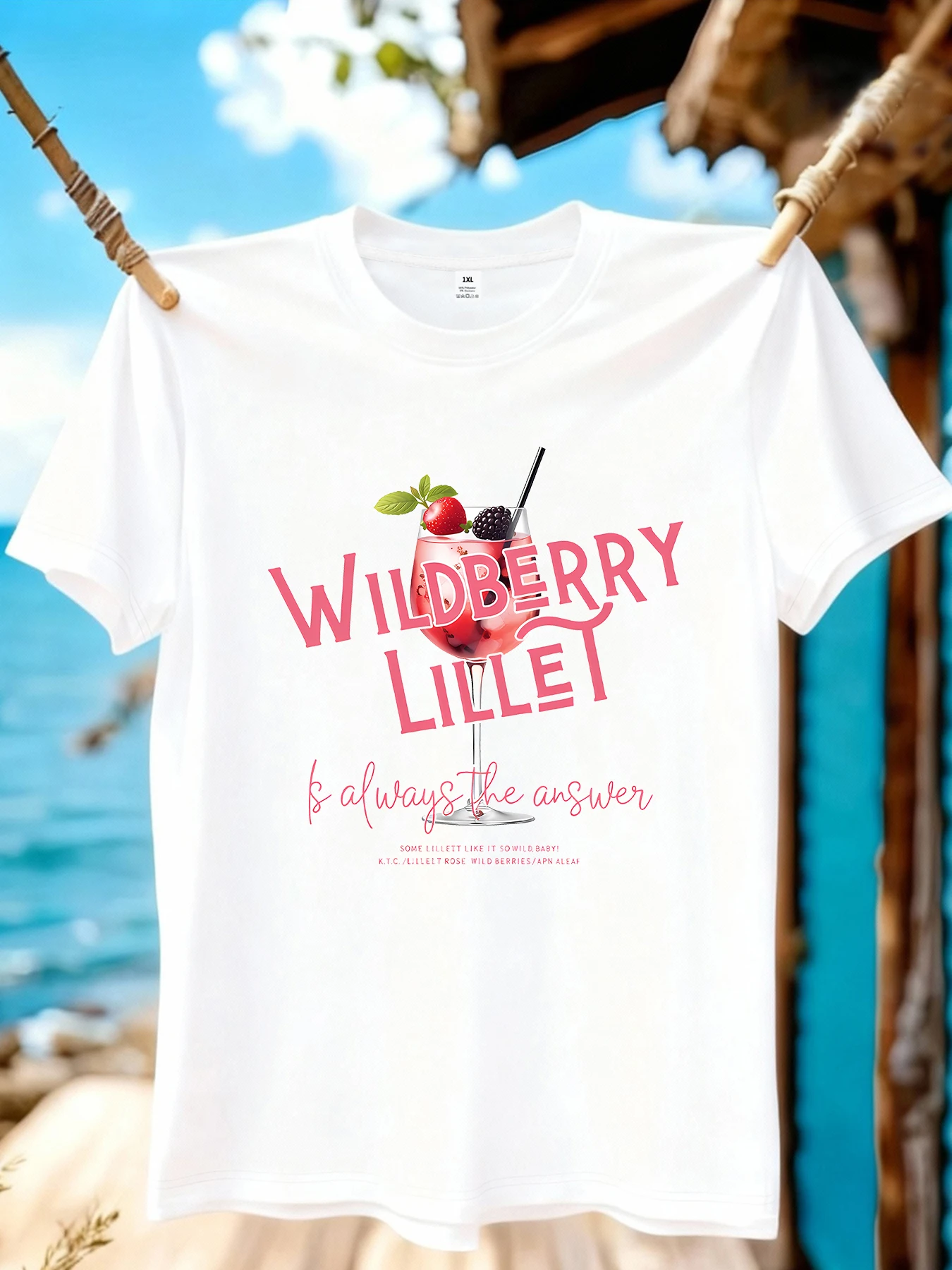 

【WZM109115】Strawberry Bubble Water Print Large Women's Round Neck Summer Casual Short Sleeve Street Fashion Versatile T-shirt