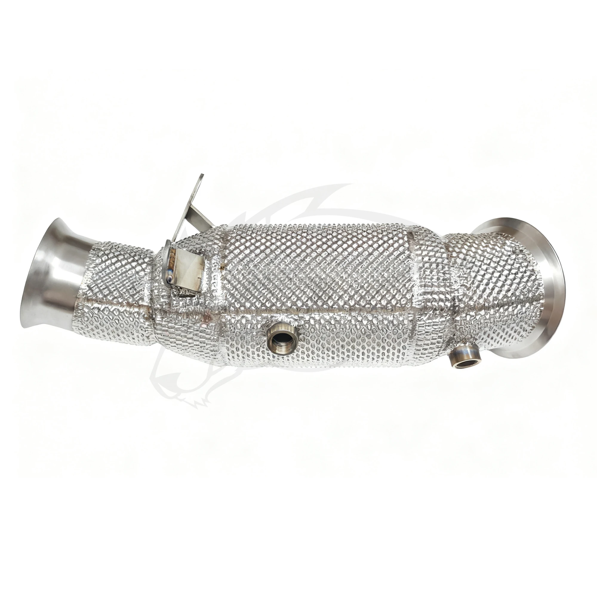 WRAX أنبوب سفلي عالي التدفق لسيارات BMW M235i M240i F22 2014-2016 3.0T ترقية مجانية لنظام العادم من الفولاذ المقاوم للصدأ لدرع الحرارة