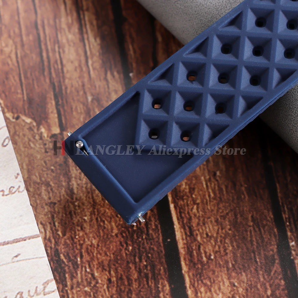 Nuovo cinturino per orologio in silicone morbido tropicale cinturino a sgancio rapido 20mm 22mm cinturini per orologio in gomma per Omega per Swatch per Oris per Seiko